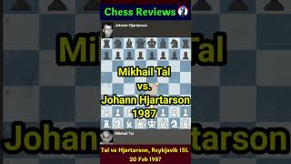 TAL made two brilliant, ruthless moves, trapping the opponent | Mikhail Tal vs. Johann Hjartarson