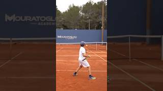 Teo Davidov's technique is incredible for his age 🤯 #tennis #technique #tenniscoach