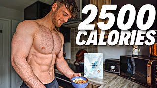 Full Day Of Eating 2500 Calories | Realistic & Tasty Meals