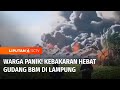 Kebakaran Gudang Timbun BBM Ilegal di Lampung Kebakaran | Liputan 6