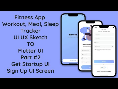 #2 Fitness Workout App Signup UI in Flutter Easy and Engaging Signup Process UI/UX Design