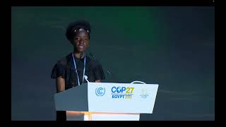 Leah Namugerwa, COP 27 Opening Ceremony