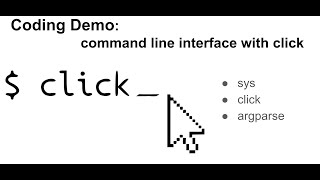 Coding Demo #1: make command line interface with Python click library