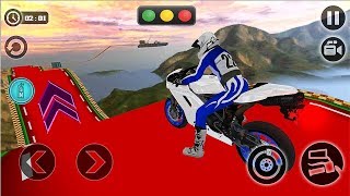 Ramp Moto Stunts - Impossible Motorbike Stunts Racer - Android Gameplay Video