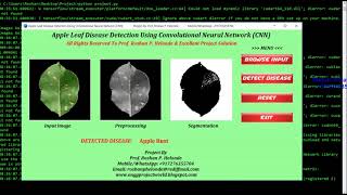 Apple Leaf Disease Detection Using CNN Convolutional Neural Network Python Project Source Code