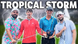 We Played A 4 Man Scramble In a Tropical Storm | GM GOLF