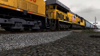 [Train Sim Classic] NS 110 With UP Power Flies Past Sonderen St.