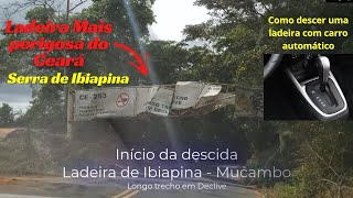 Como descer uma ladeira com carro de câmbio automático - Ladeira de Ibiapina