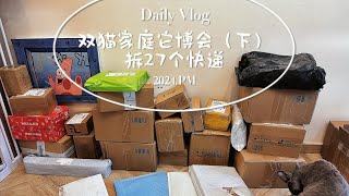 双猫家庭购物分享VLOG | 一口气拆27个快递-11分钟超长篇