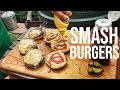 How To Make SMASH BURGERS || Big Green Egg