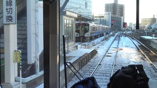 東日本大震災で被災した石巻線の陸前稲井駅～石巻駅間を走行するキハ110形の前面展望