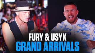 Tyson Fury & Oleksandr Usyk Make Their Grand Arrivals In Riyadh