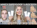 Supergoop Sunscreens! Unseen Sunscreen, Glowscreen, Mineral Sheerscreen & Mineral Mattescreen Review