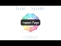 Sparkle Visual Web Design Tutorial: Import Page