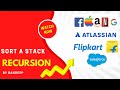 Sort A Stack using Recursion || Java DSA Program