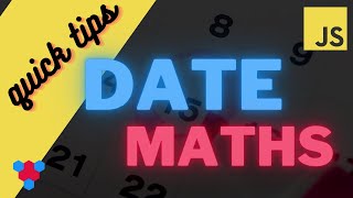 JavaScript Date Maths // Quick Fix 🌹