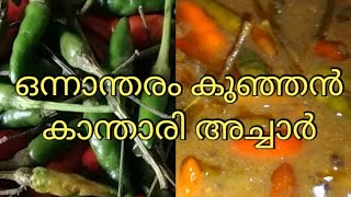 How to make kandhari achar | കാന്താരി അച്ചാറ്  എങ്ങനെ  വീട്ടിൽ ഉണ്ടാക്കാം | nalvirunthu media