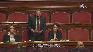 Romeo - Intervento in Senato (03.05.23)