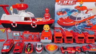 92 Minutes Satisfying with Unboxing Fire Truck Series Toy, Fire Rescue Boat | ASMR Unboxing Toy