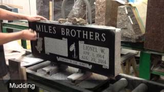 How monuments are carved, engraved and lettered.