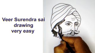 How to make a veer Surendra Sai Painting || Veer Surendra sai the great freedom fighter of Odisha .