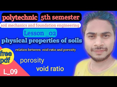 L_09)void Ratio | Porosity |relation Between Void Ratio And Porosity ...