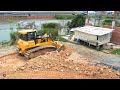 Ultimate Episode Finale​ Of Construction By Teamwork UTS SHANTUI Dozer Pushing Soil With Truck