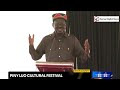 listen to raila odinga s great speech in front of ruto u0026 museveni during the piny luo festival