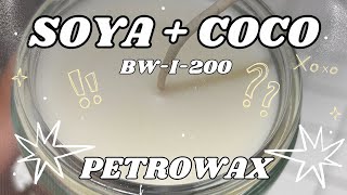 SOYA / COCONUT BW-I-200 by PETROWAX | DIY | How to make a candle |