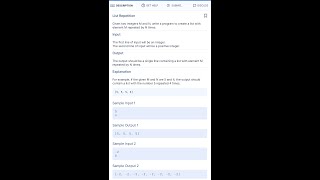 list repetition coding 19