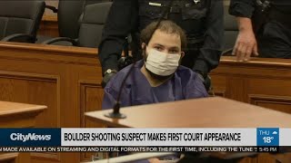 Boulder shooting suspect makes first court appearance