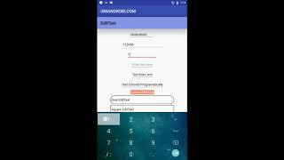 Android | EditText Widget