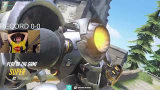 POTG! SUPER PRO REINHARDT GAMEPLAY OVERWATCH SEASON 34 TOP 500