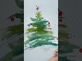 Christmas Tree Watercolor Card Idea