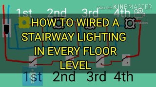 Stairway Lighting connection(animation using 3 way switches)