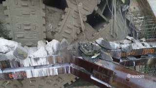 A drone’s view of Bertha’s breakthrough