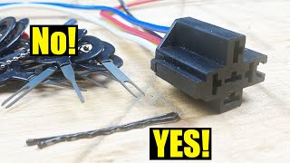 How To Remove / Depin Terminals From 5 Pin Relay Connector | @WiringRescue