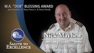 2017 W.A. Dub Blessing Certified Flight Instructor of the Year Award