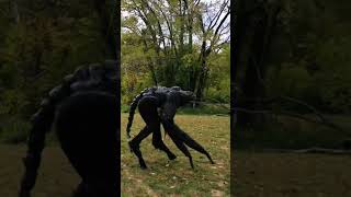 Cryptid caught on camera #spiritwalker #dinosaur #halloween #alien #spooky #monster #4legged