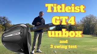 Can this Titieist GT4 drop my driver spin rates?? Unbox and 3 swing test!