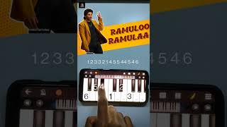 Ramuloo Ramulaa Song - Piano Tutorial | Walk Band #shorts #shortvideo#viral