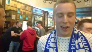 Leicester City fan disappointed following Tottenham's goals – video