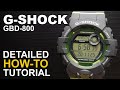 Gshock GBD-800 - Detailed How-To Tutorial on module 3464