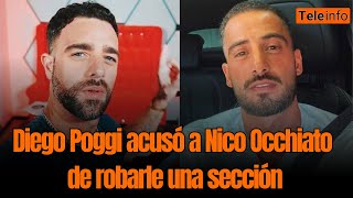 Diego Poggi acusó a Nico Occhiato de robarle una sección de su programa - Teleinfo