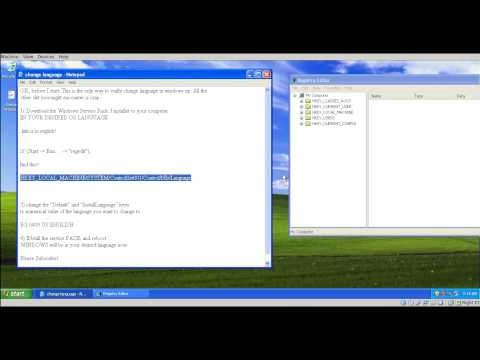 How To Change Windows XP To Any Language How To Change Windows XP To Any Language