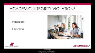 Avoiding an Academic Integrity Violation