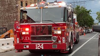 🌟 BRAND NEW “TONKA TRUCK”🌟 FDNY Tower Ladder 124 Responding to a Odor of Smoke