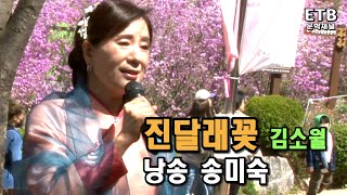 진달래꽃 - 김소월 - 송미숙 시낭송 - ETB 교육산업신문