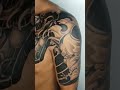 oriental tattoo black & gray hannya mask tattoo