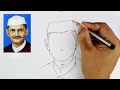 dots turns into lal bahadur shastri drawing independence day drawing freedom fighter drawing